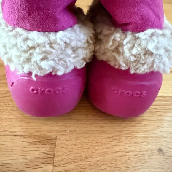 Crocs Nadia Boots in Berry Pink Size 8 - Picture 13 of 16